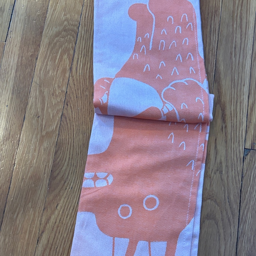 Blue Q Pink and Orange Hangry Tea Towel - Picture 3 of 4